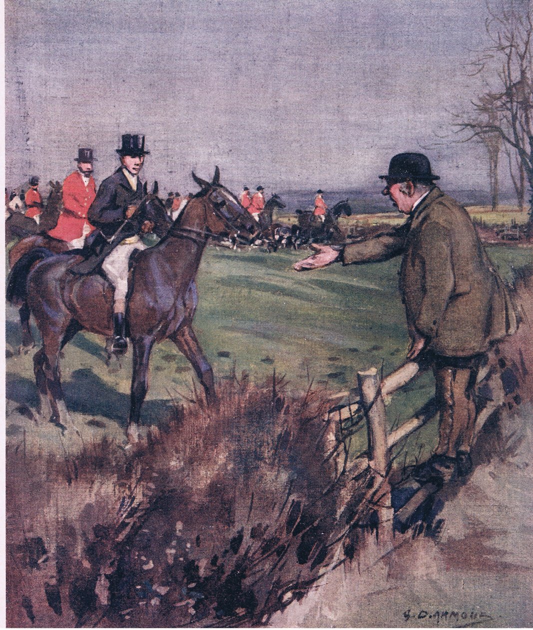 What so humiliating as to see a big farmer bullying a little man in leather and scarlet for riding over his seeds, from Mr Jorrocks