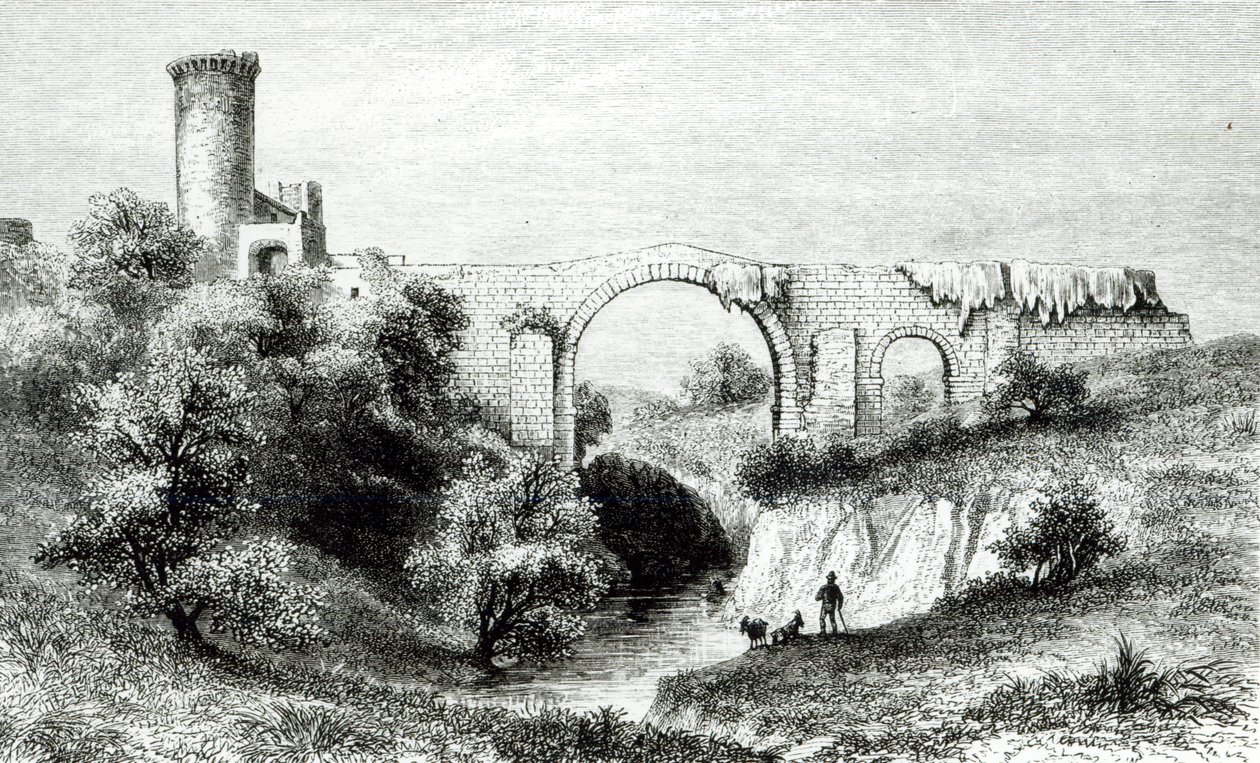 Ponte della Badia, Vulci by George Dennis