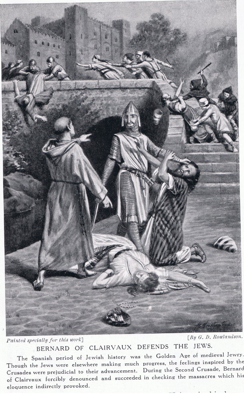 Bernard of Clairvaux defends the Jews by George Derville Rowlandson