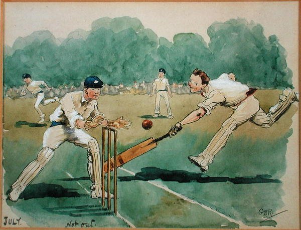 The Month of July: Cricket by George Derville Rowlandson