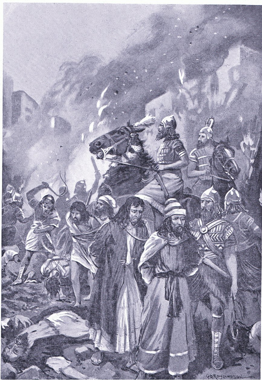 The Destruction of Sidon by Esar Haddon by George Derville Rowlandson