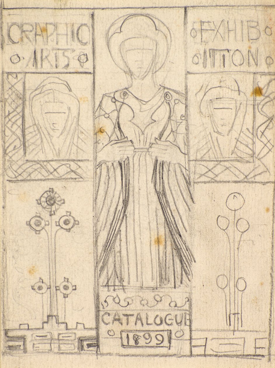 Design for Dundee Graphic Arts Association Catalogue Cover by George Dutch Davidson