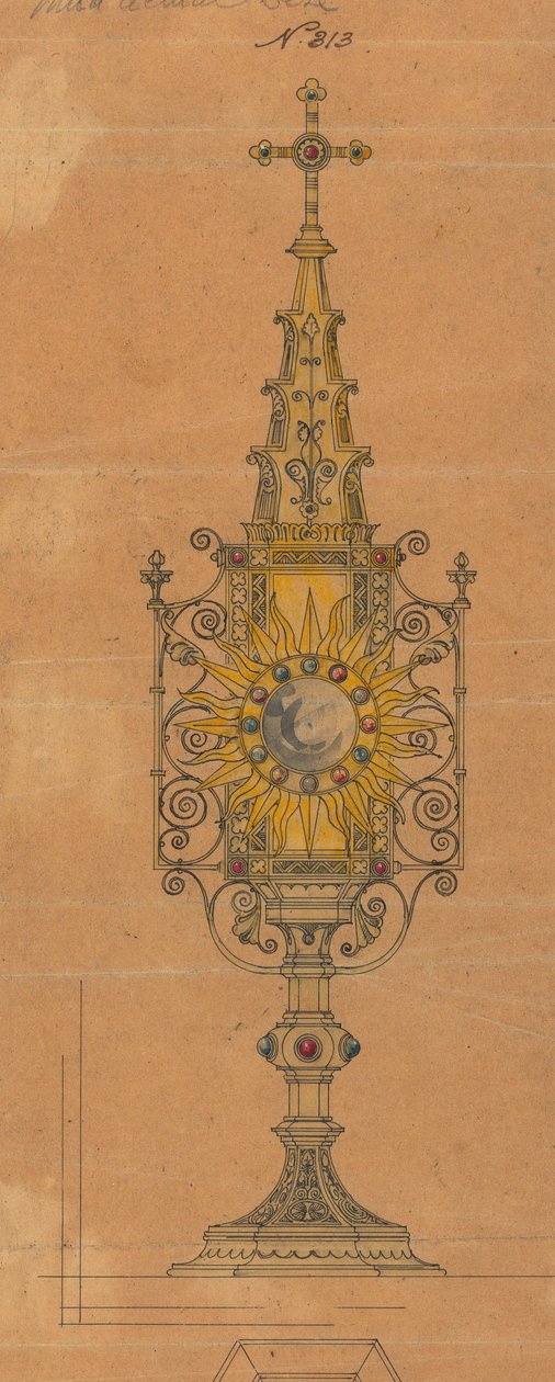 Designs executed for Jones and Willis, metal and wood-workers and church furniture manufacturers of Birmingham and London by George Edmund Street