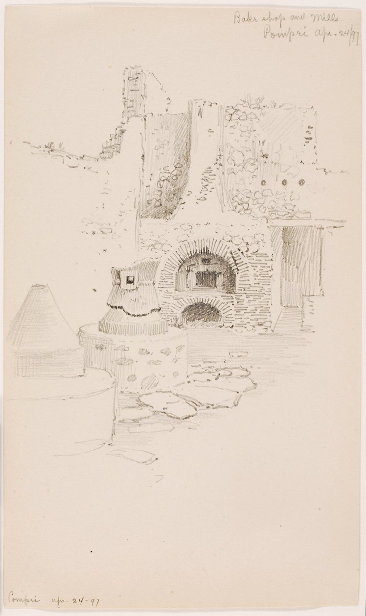 Bake Shop and Mills, Pompeii by George Elbert Burr