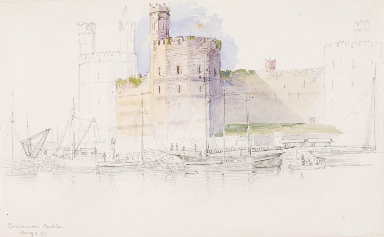Caernarvon Castle by George Elbert Burr