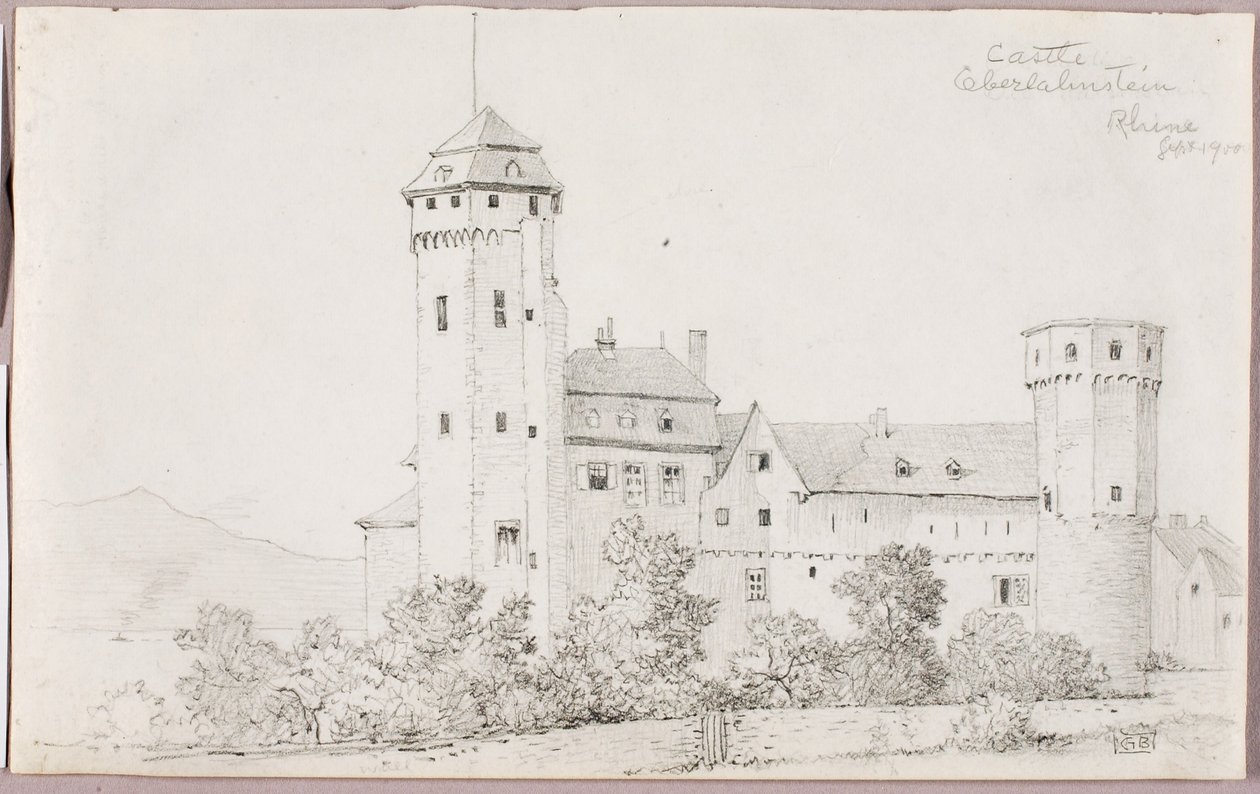 Castle Oberlahnstein, Rhine by George Elbert Burr
