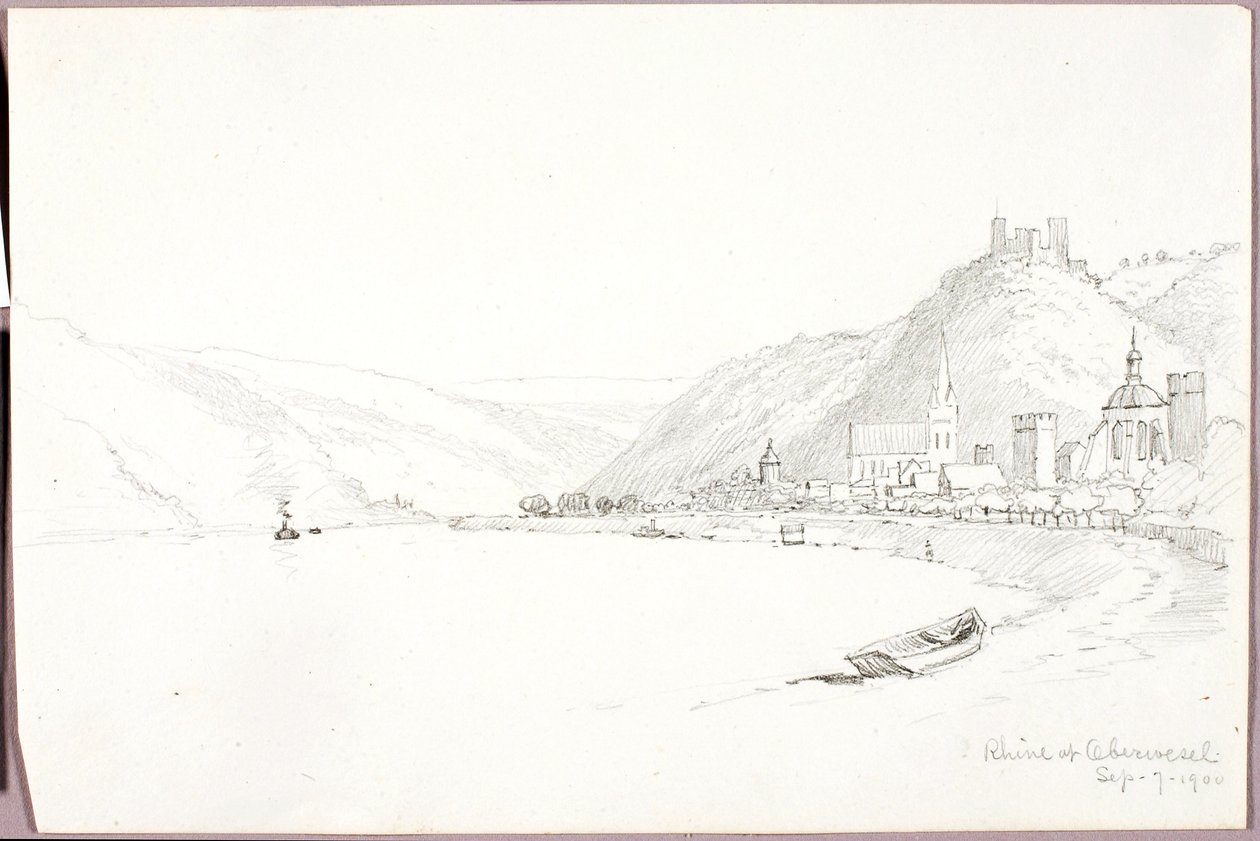 Rhine at Oberwesel by George Elbert Burr