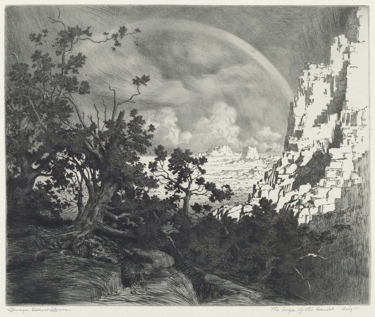 The Edge of the Desert, Arizona by George Elbert Burr