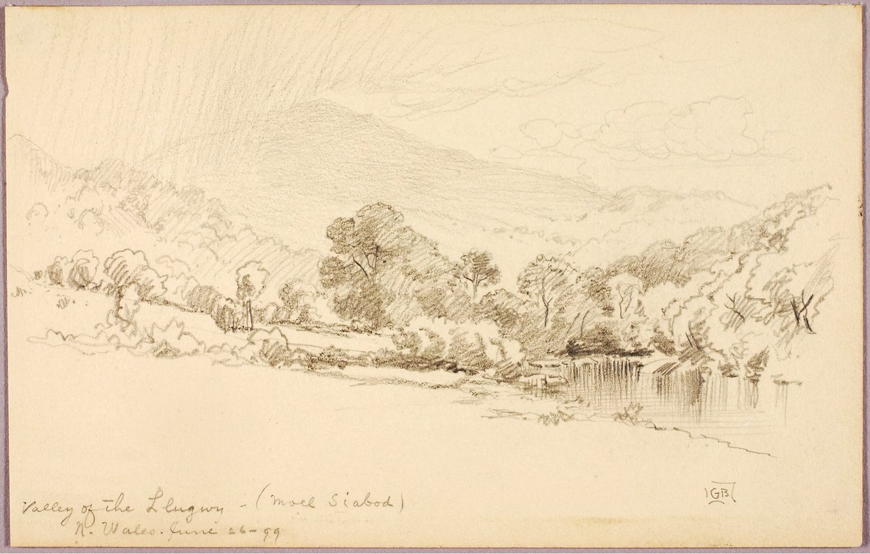 Valley of the Llugwy (Moel Siabod), North Wales by George Elbert Burr