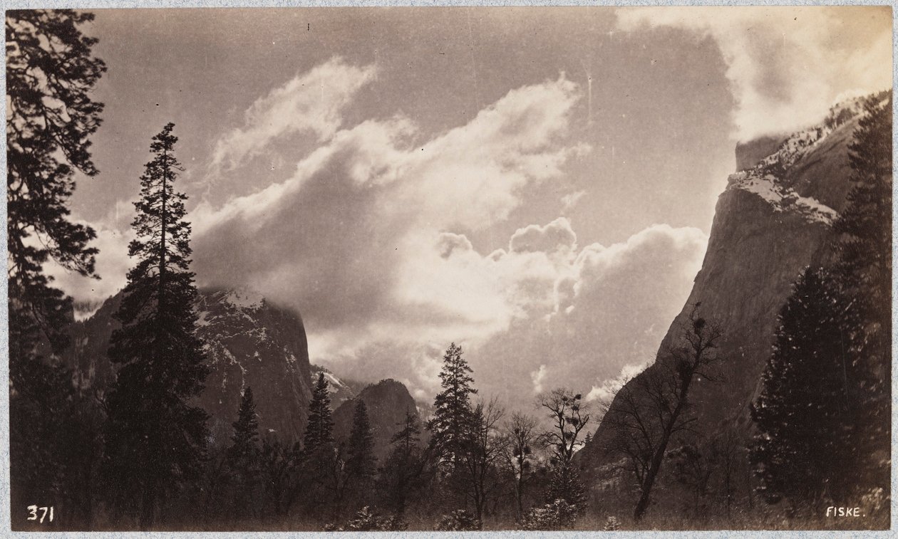 Yosemite Valley, with Clouds by George Fiske