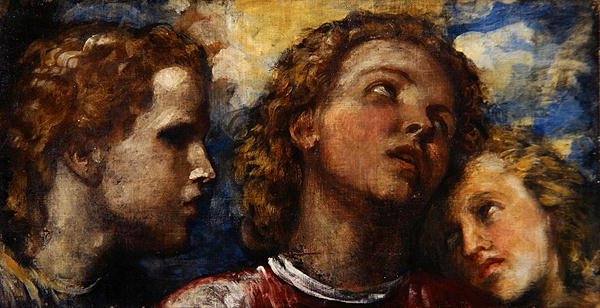 Sketch of Three Heads by George Frederic Watts