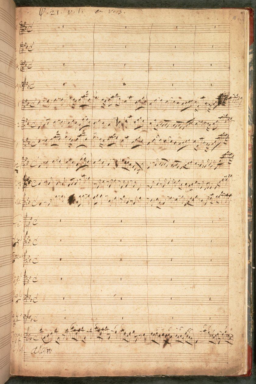 Original Score for the Coronation Anthem for George II and Queen Caroline by George Frederick Handel