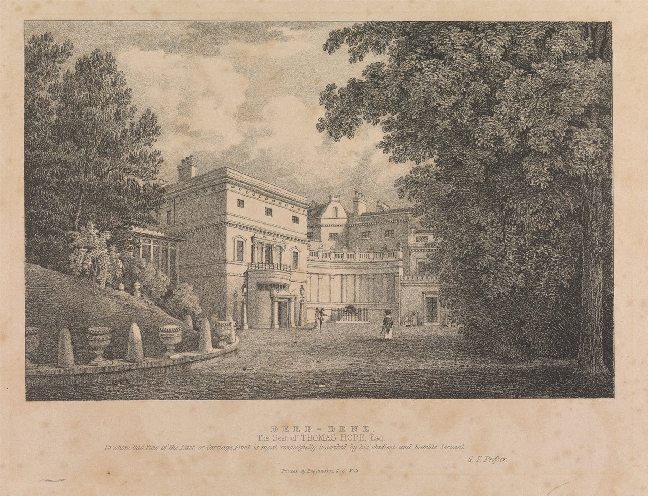 Deep-Dene. The Seat of Thomas Hope, Esq. by George Frederick Prosser