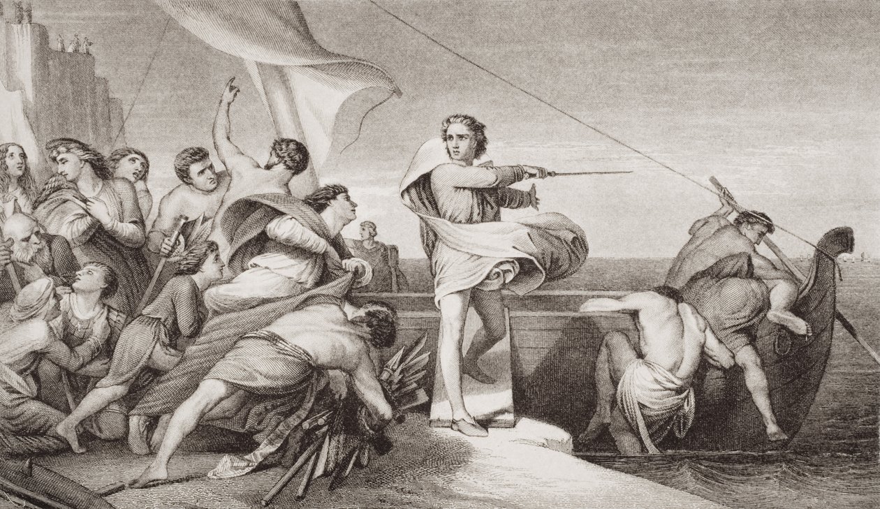 King Alfred Inciting the Anglo-Saxons to Repel the Invasion of the Danes in AD 876, from 