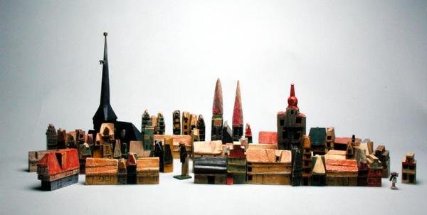 A scene from the series The Town at the End of the World by George Frost