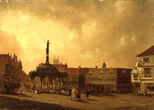 View of The Cornhill, Ipswich by George Frost