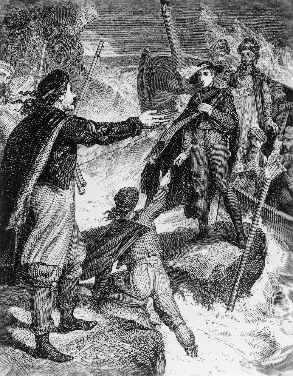Illustration from work by George Gordon Byron, engraving, from complete ...