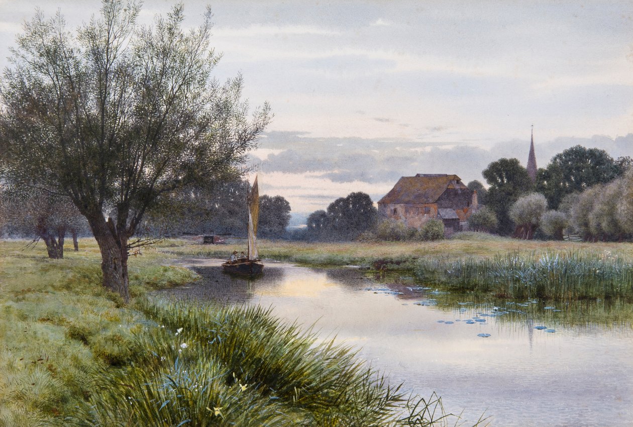 Sailing on the Ouse at Houghton by George Gordon Fraser