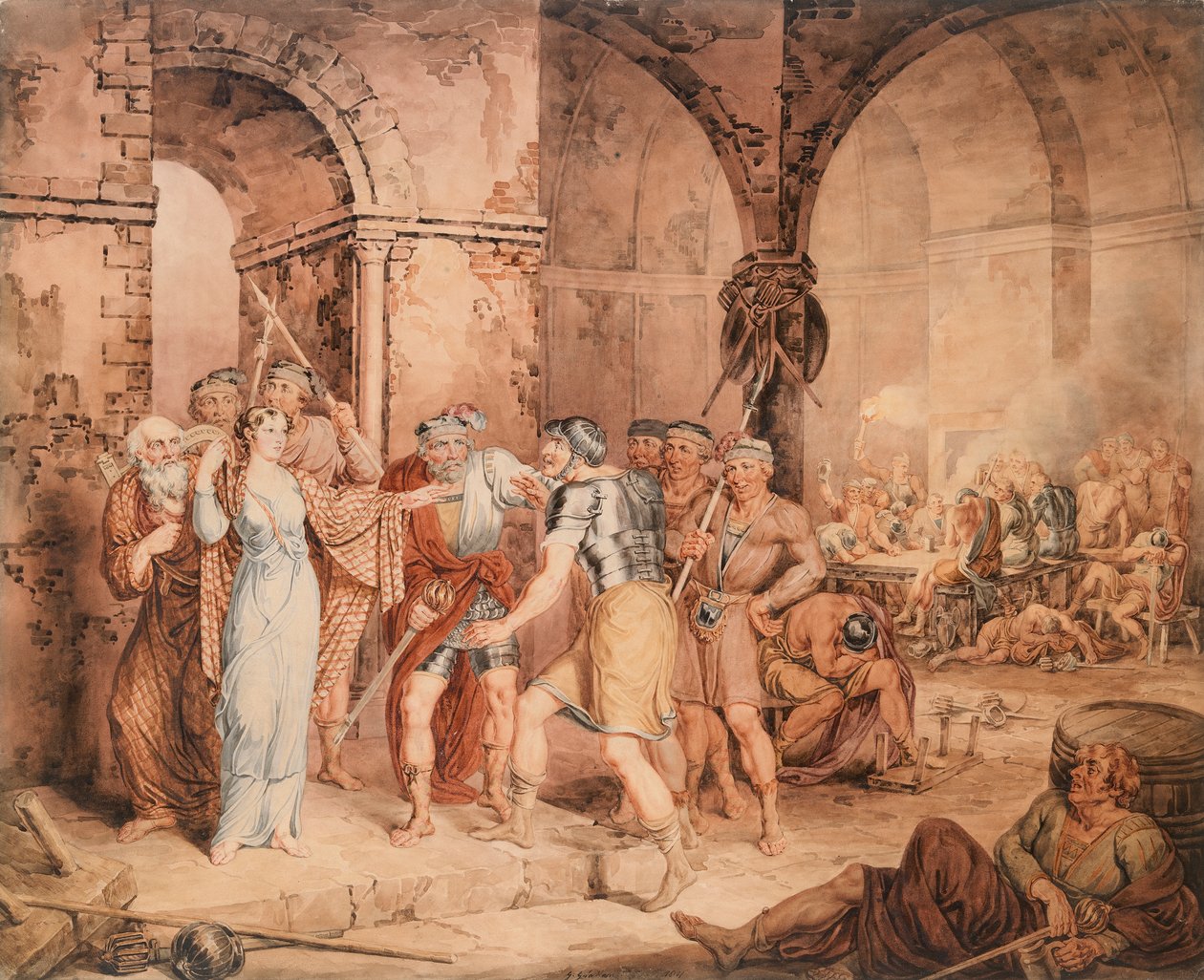 The Guard Room, from Sir Walter Scott