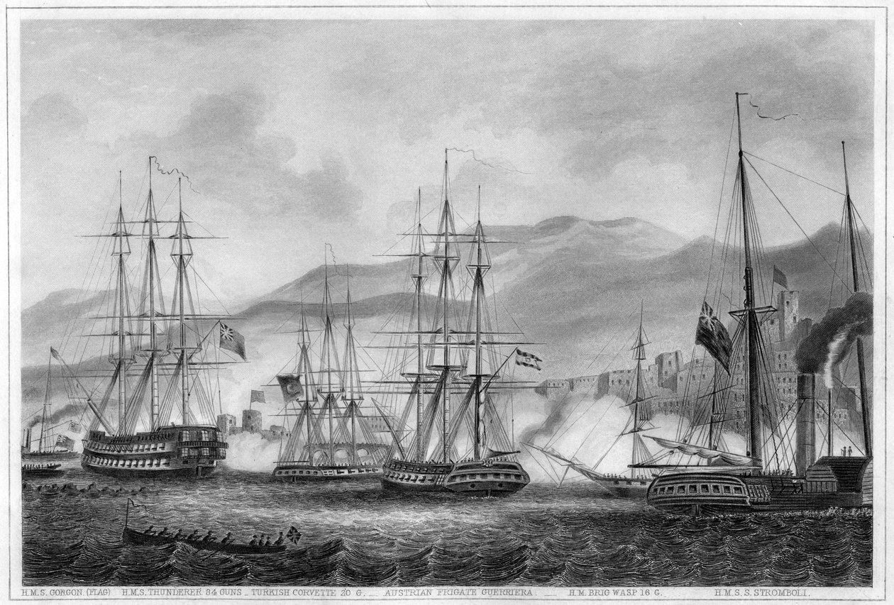 Attack on Sidon by Commodore Charles Napier by George Greatbatch
