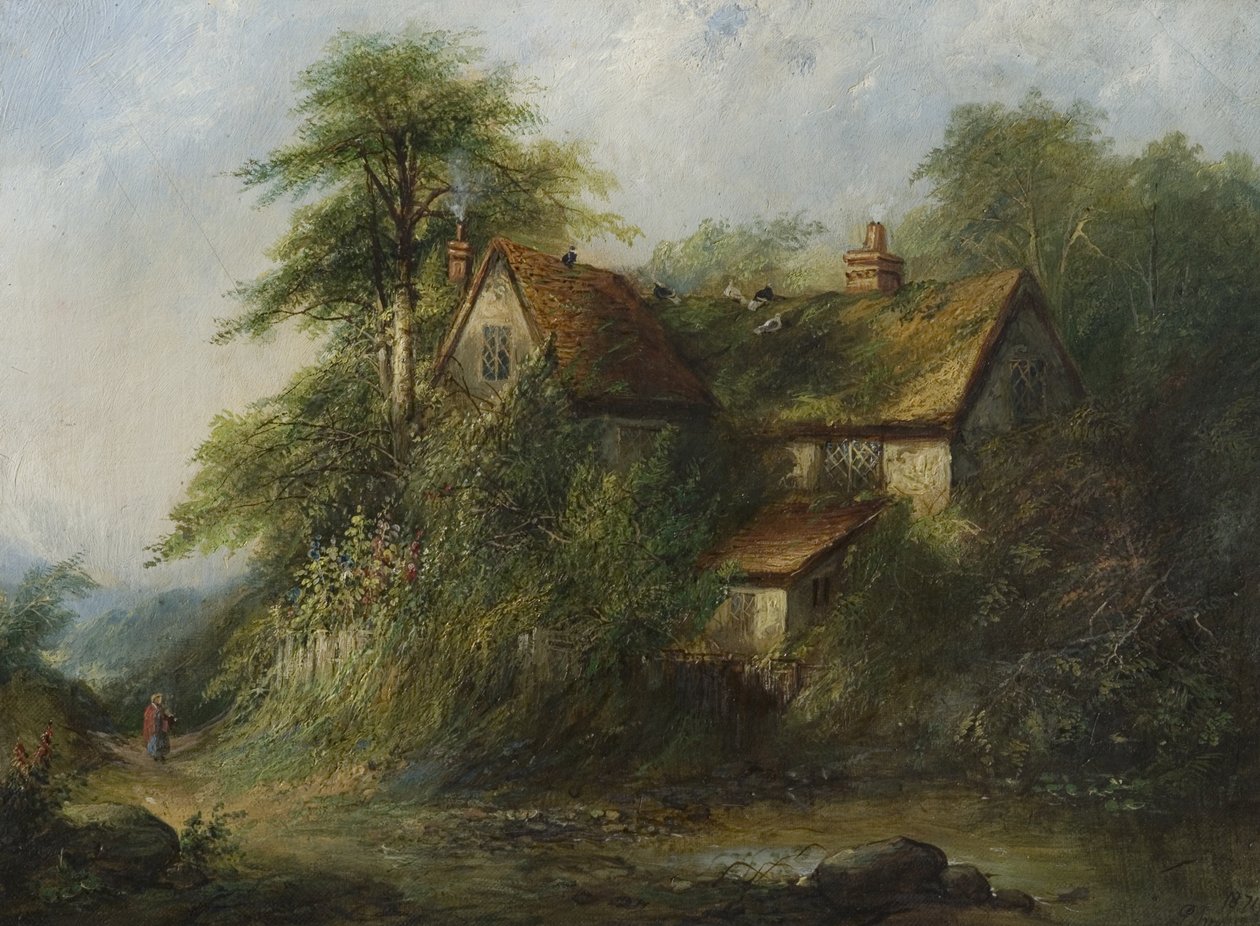 Cottage in the Countryside, 1871 by George Harrison