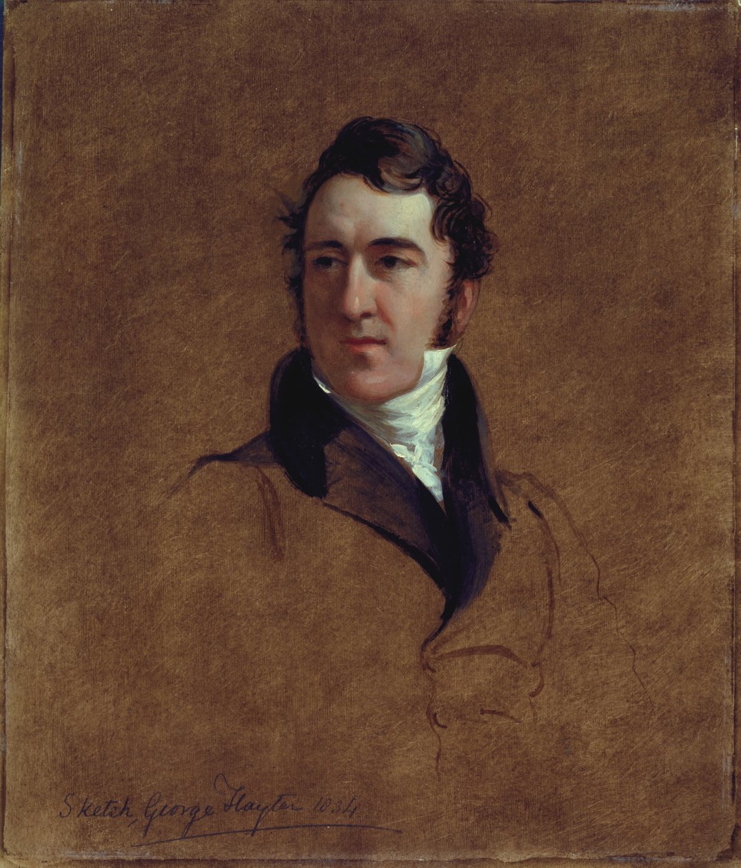 Portrait Sketch of John Poulter, 1834 by George Hayter