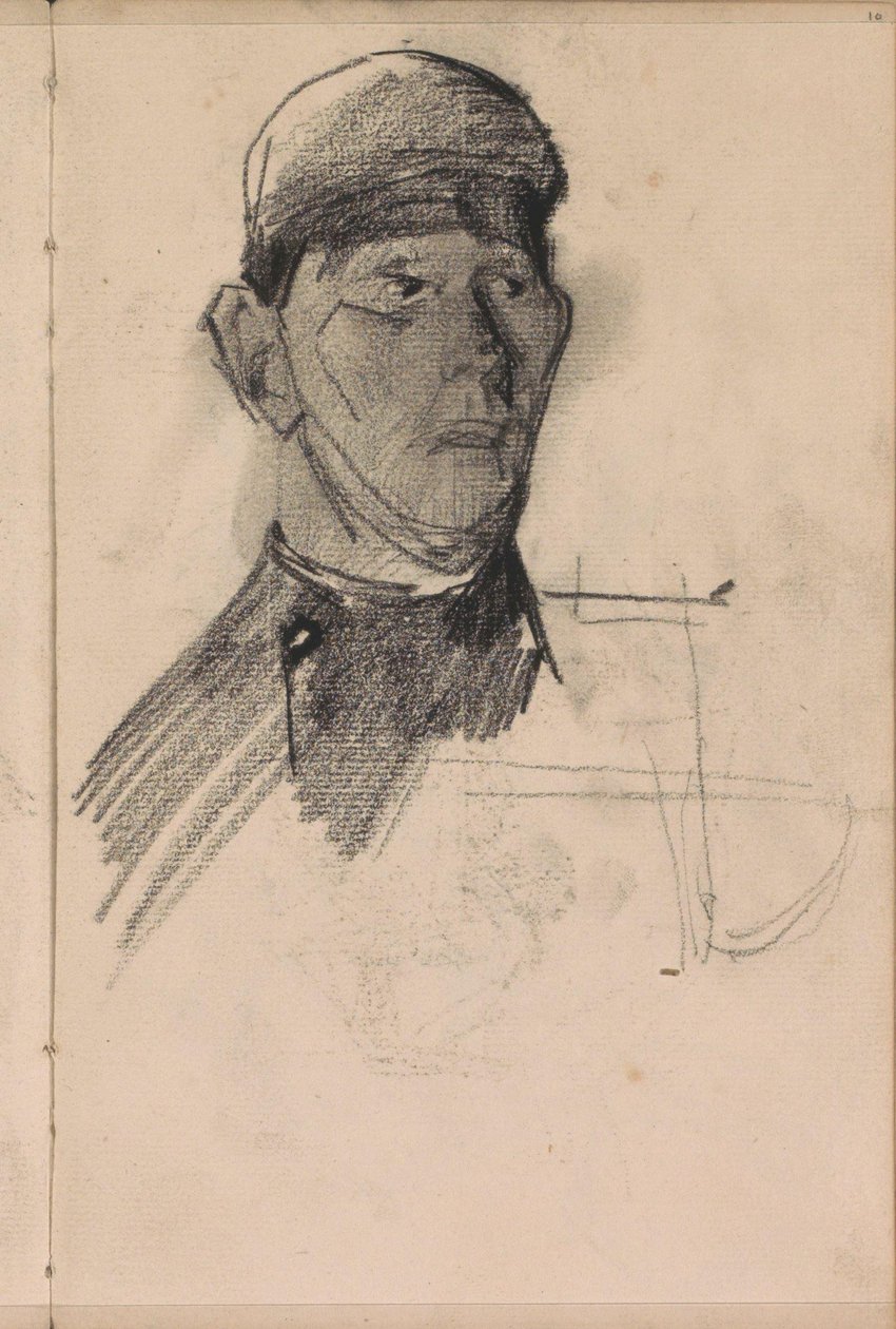 Bust of a Man with Headgear by George Hendrik Breitner