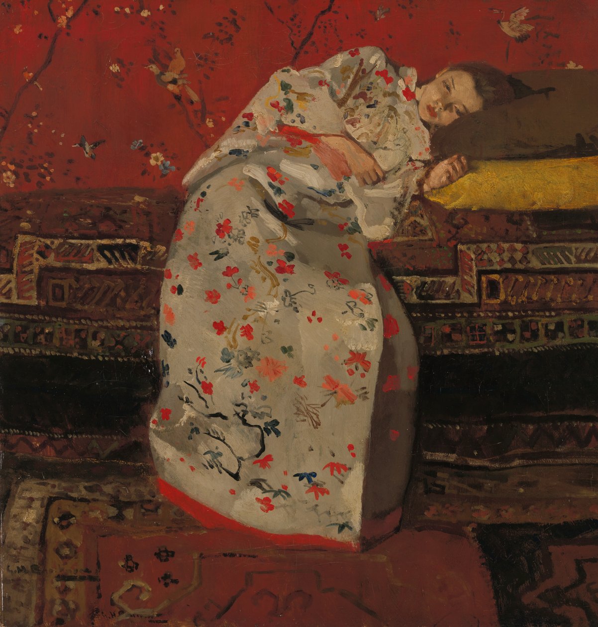 Girl in White Kimono by George Hendrik Breitner