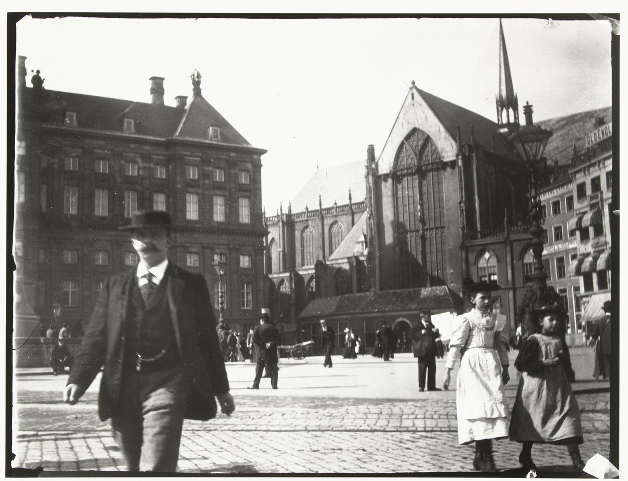 View of the Dam in Amsterdam by George Hendrik Breitner