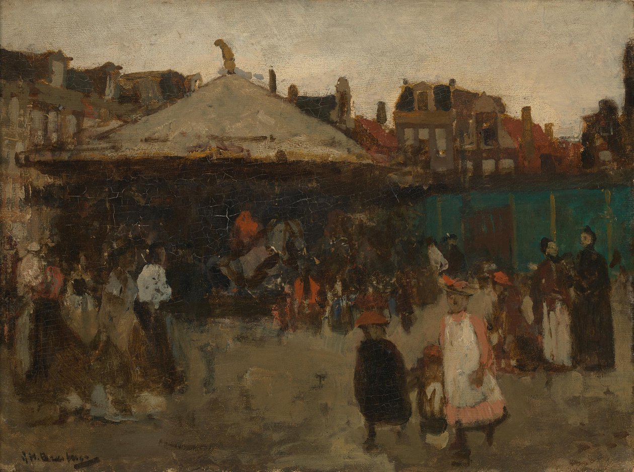 Fair at Haarlemmerplein by George Hendrik Breitner