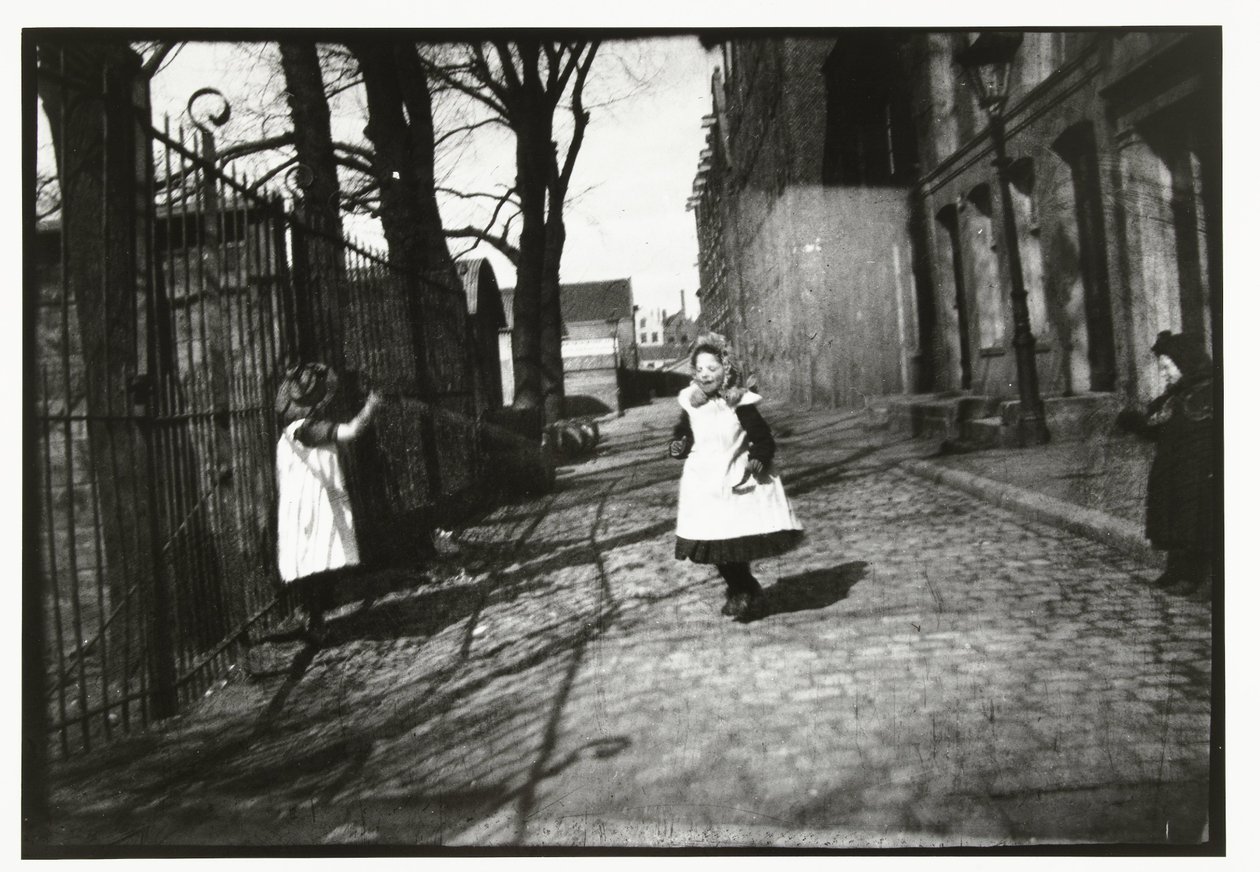 Children Playing in Front of Breitner