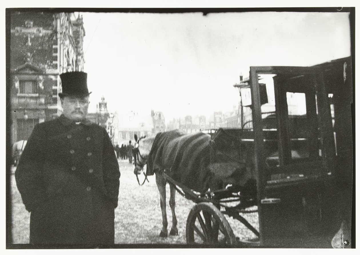 Horses with Carriage at Leidseplein in Amsterdam by George Hendrik Breitner