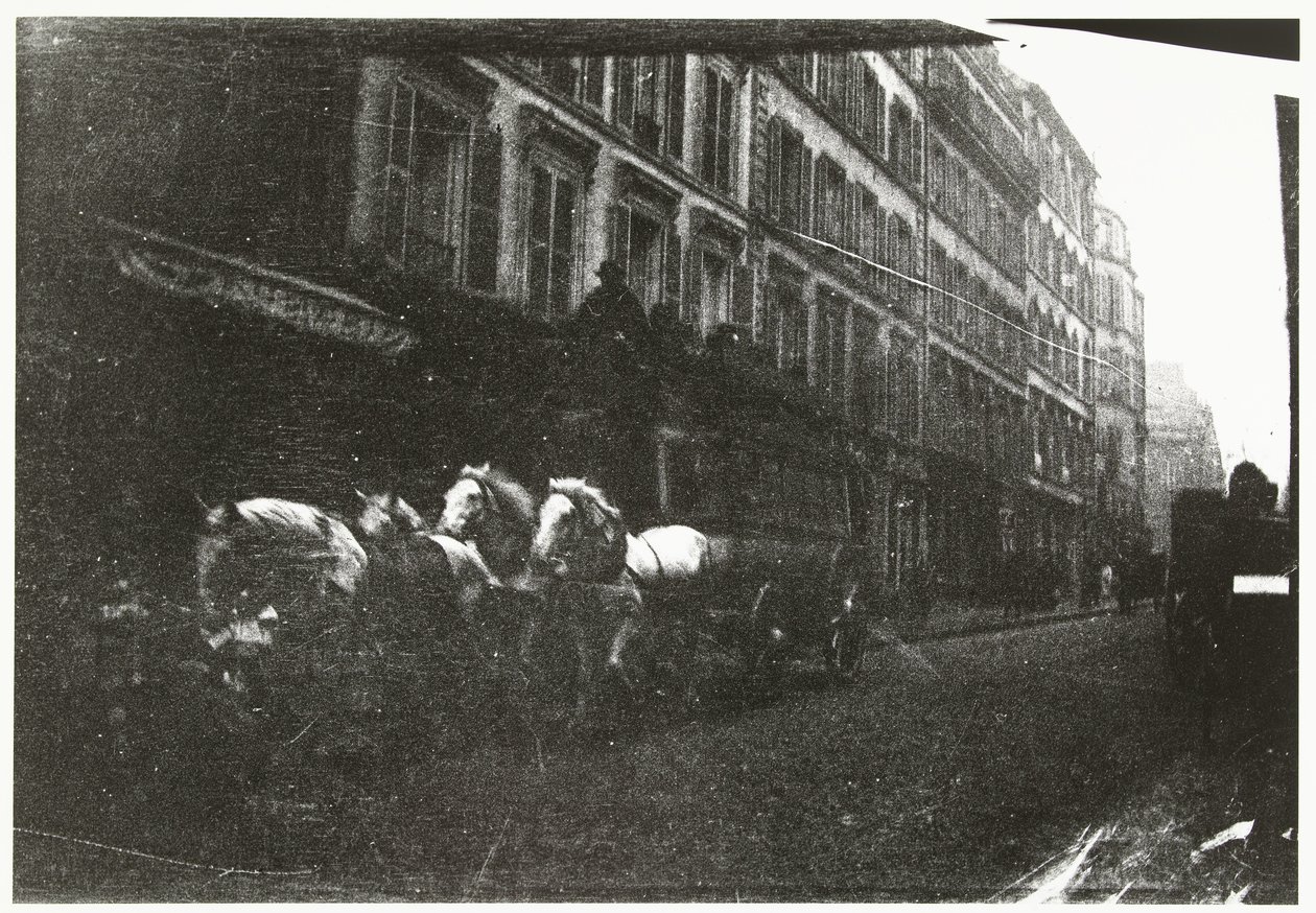 Street Scene with Horses and Carriage in Paris by George Hendrik Breitner
