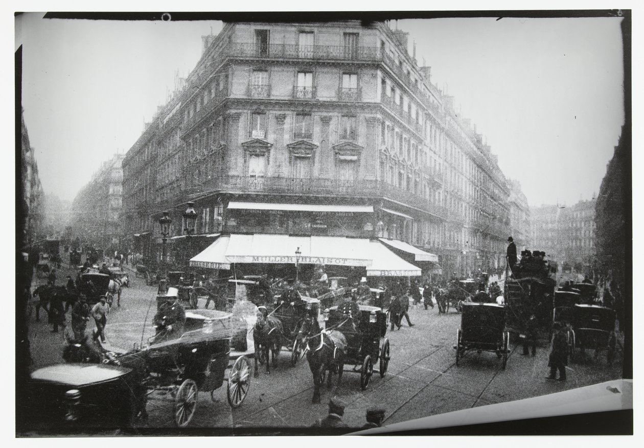 Street Scene at a Busy Intersection in Paris by George Hendrik Breitner