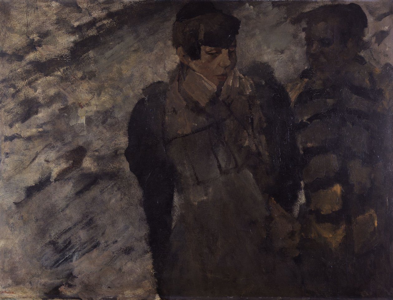 Winter (Girls in the Snow) by George Hendrik Breitner