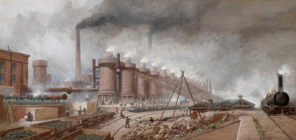 Barrow Haematite Steel Company - Blast Furnaces by George Henry Andrews