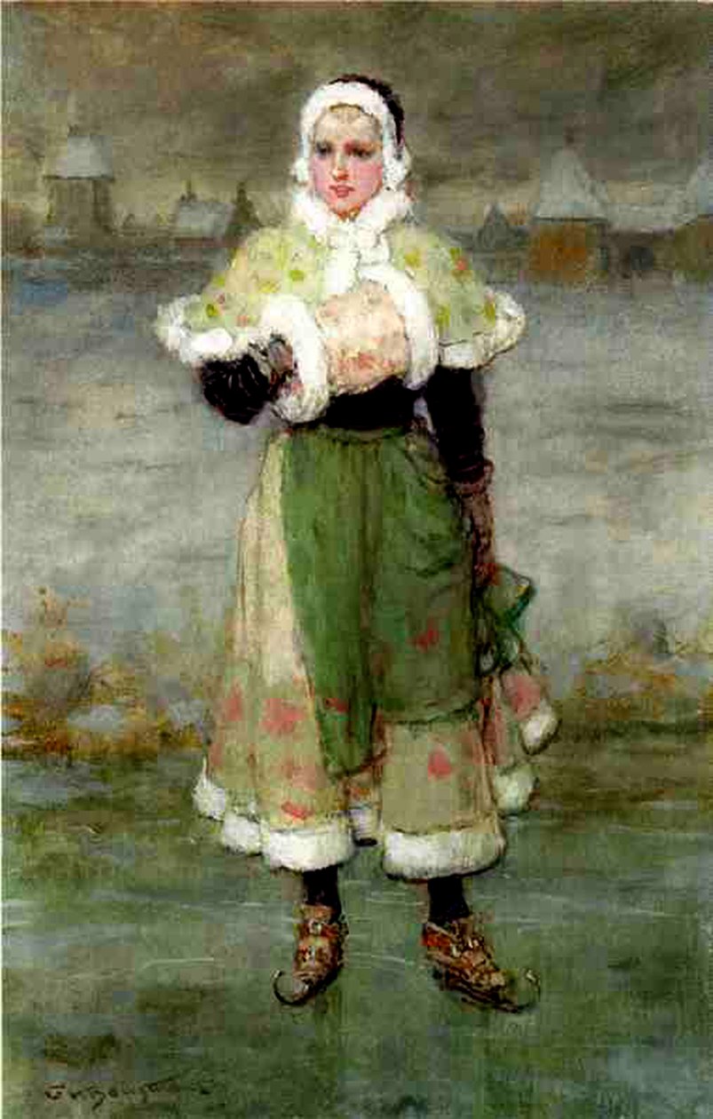 A Dutch Skater by George Henry Boughton