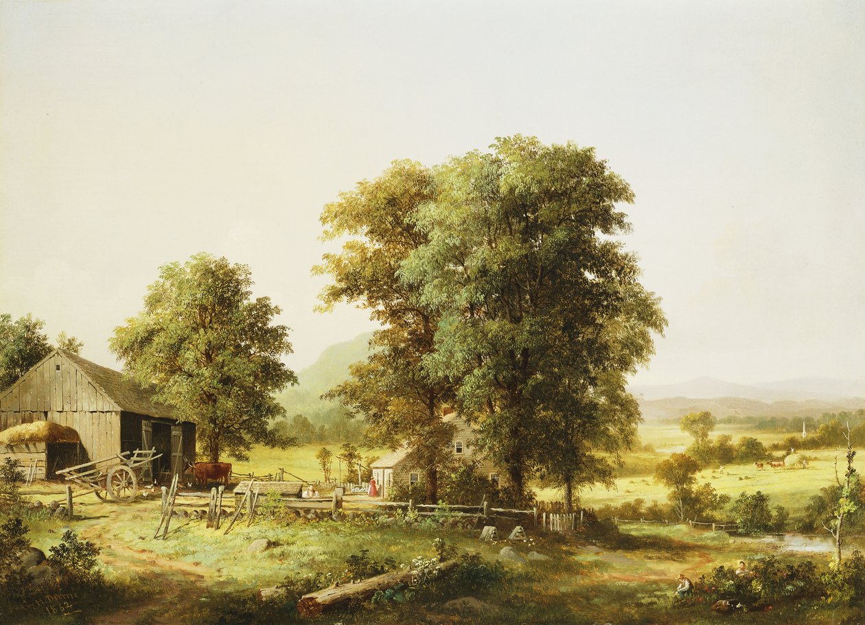 Summer Farm Scene by George Henry Durrie