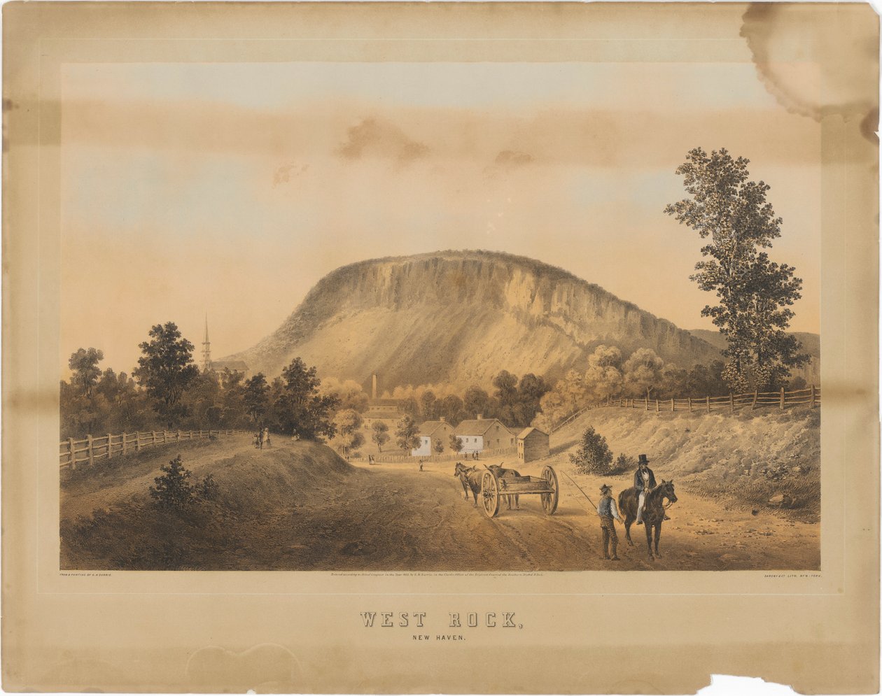 West Rock, New Haven by George Henry Durrie
