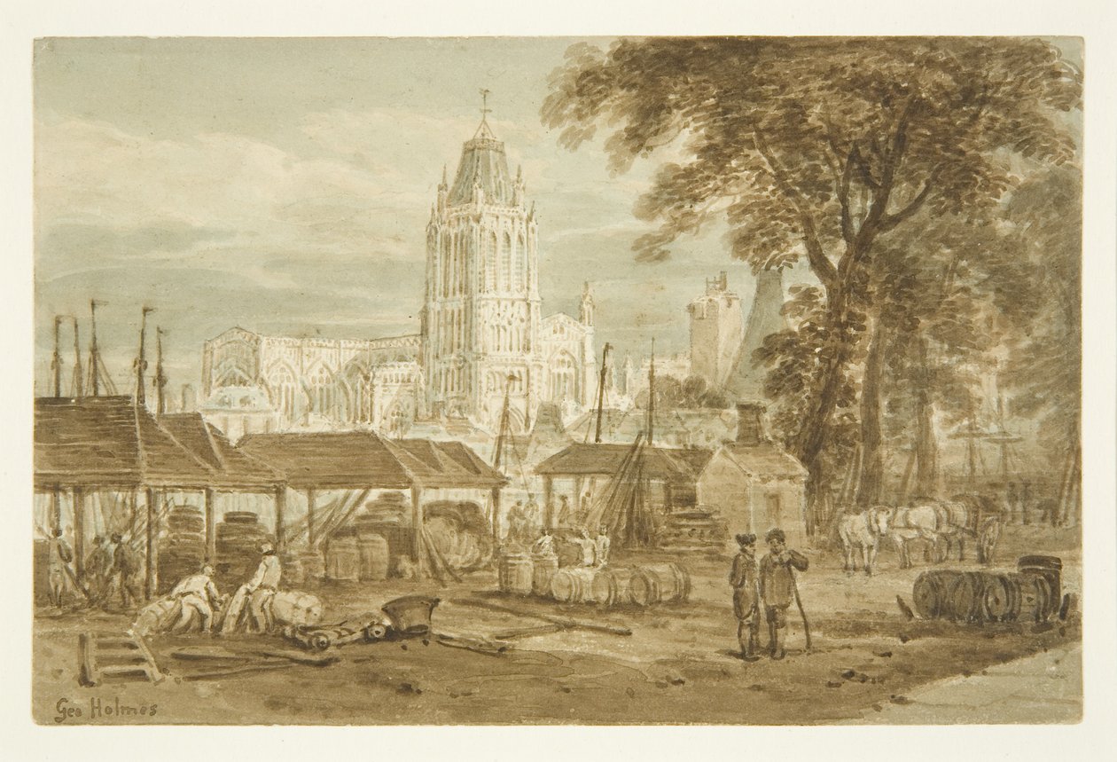 St Mary Redcliffe Church from Welsh Back by George Holmes