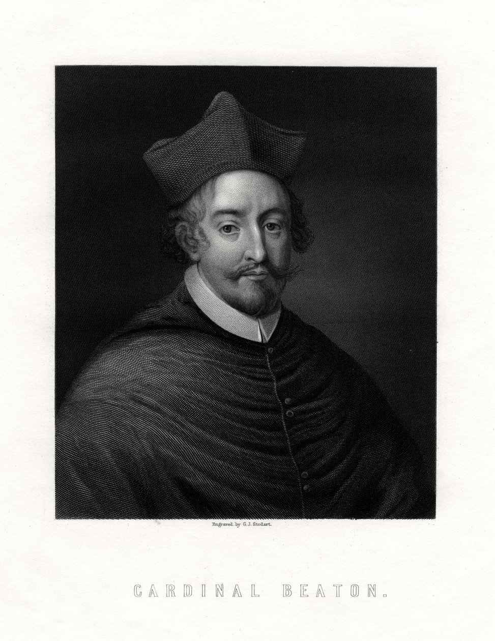 Cardinal David Beaton, Scottish cardinal and Archbishop of St Andrews by George J. Stodart