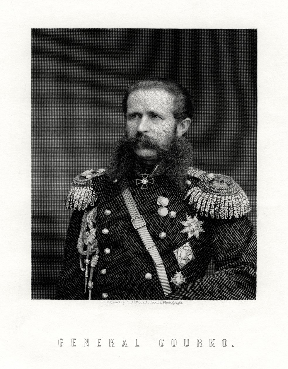 Iosif Vladimirovich Gurko, Russian Field Marshal, 19th century by George J. Stodart
