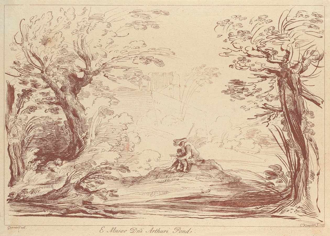 Untitled: Landscape with Figures by George Knapton