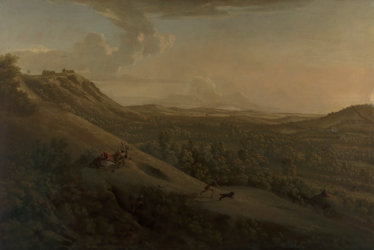 Box Hill, Surrey, with Dorking in the Distance by George Lambert