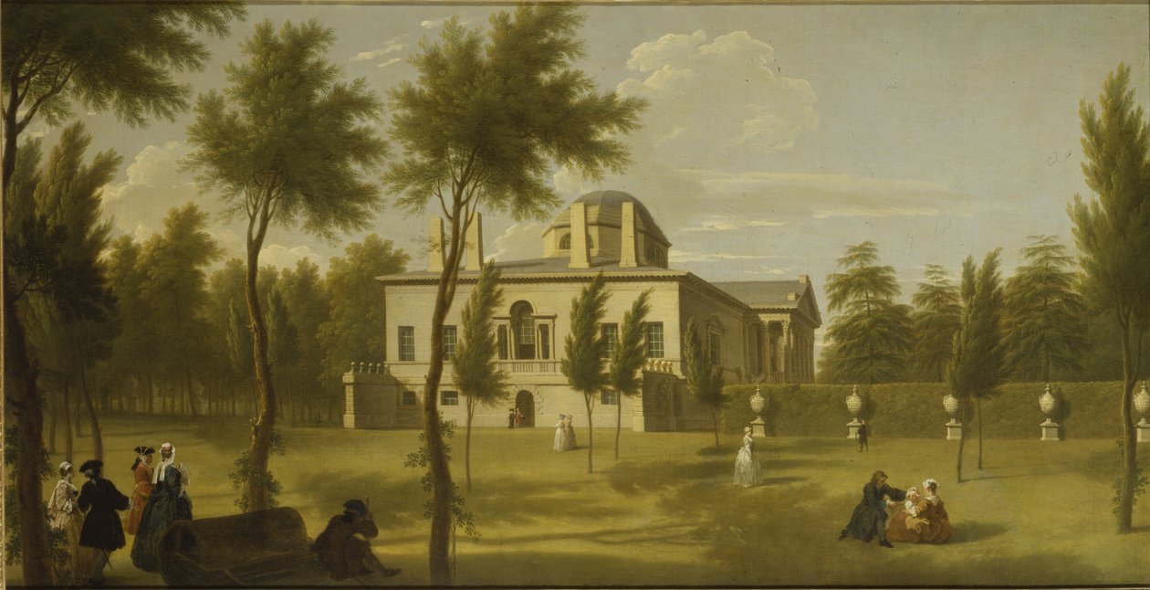 View of Chiswick Villa from the lawn, c.1735 by George Lambert