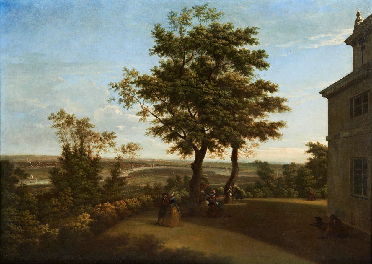 Westcombe House, View from the Terrace, with London in the Distance by George Lambert