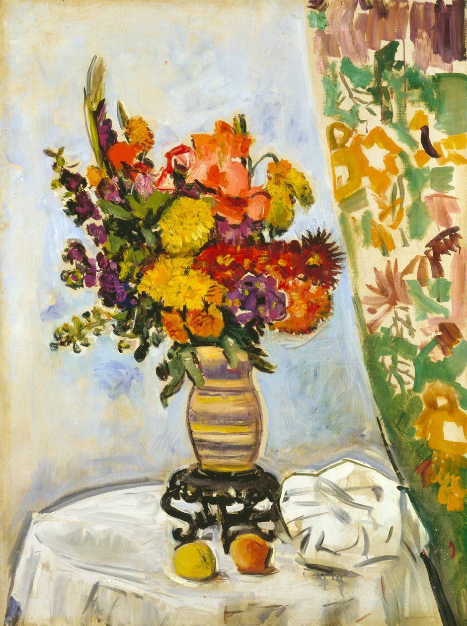 Flowers in a Chinese Vase by George Leslie Hunter