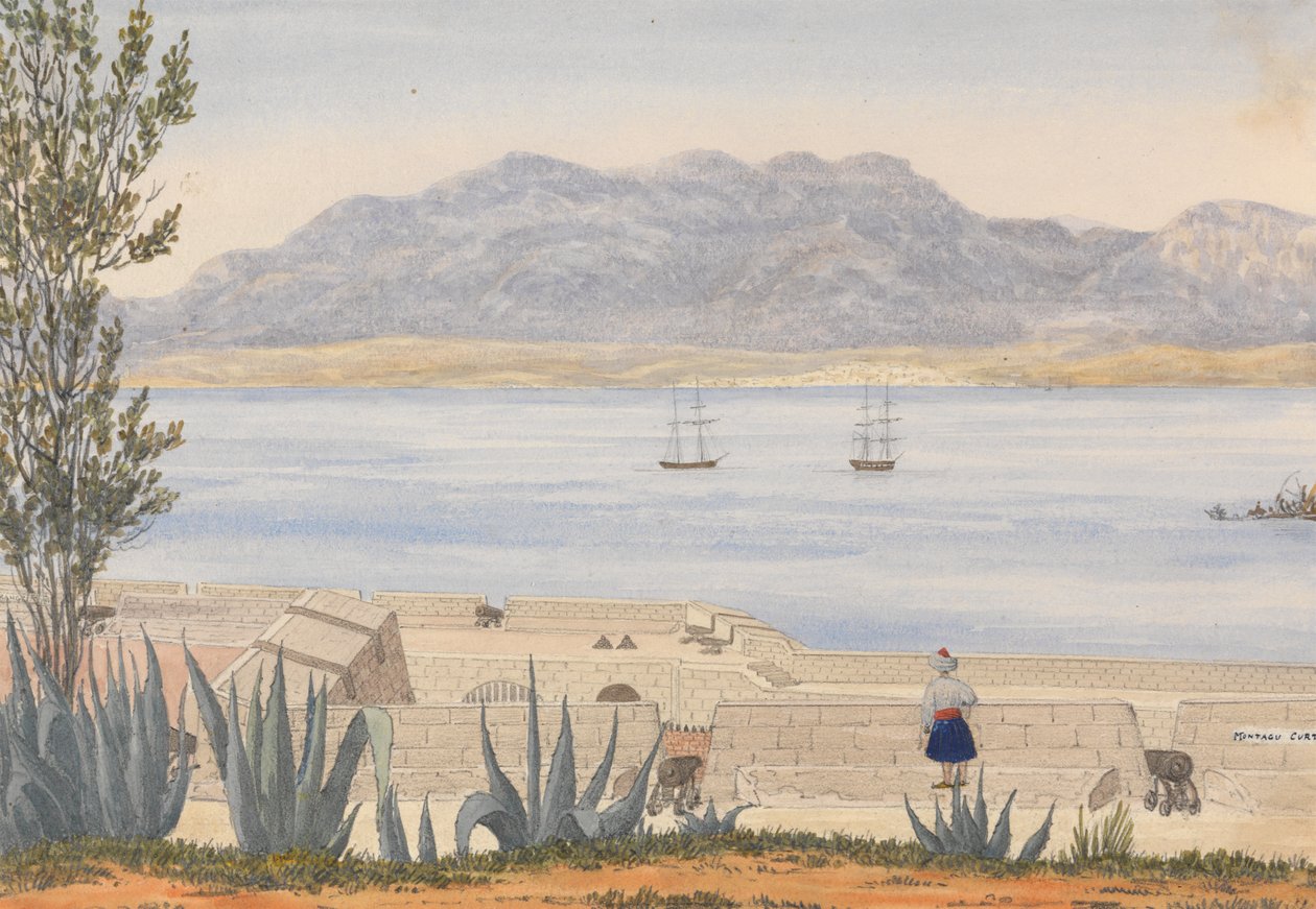 Algeciras from Gibraltar by George Lothian Hall