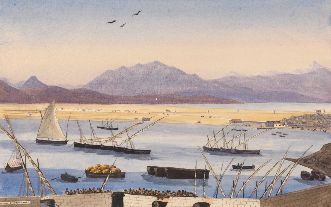 Part of the Bay of Gibraltar, the Spanish Lines