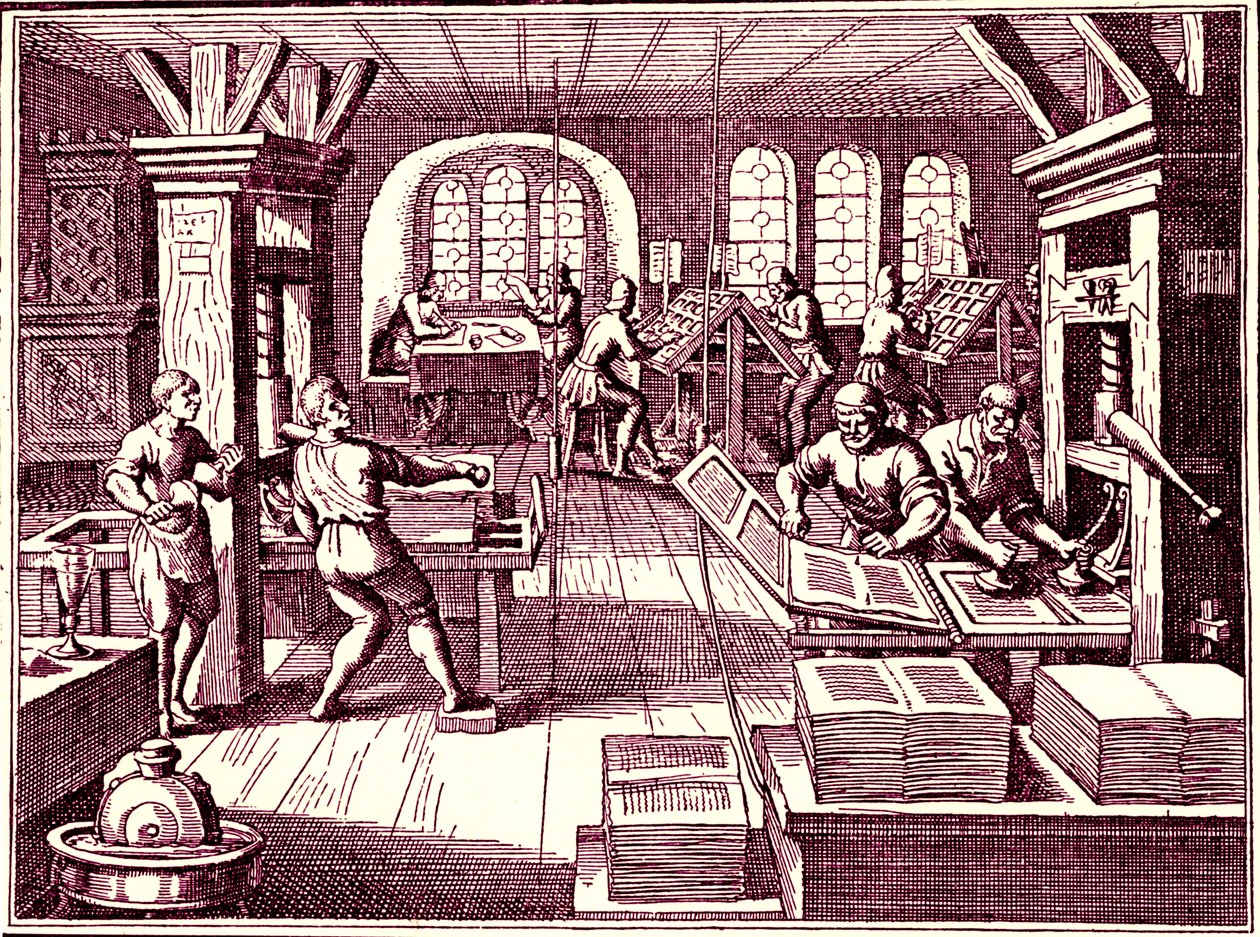 Inside a printer